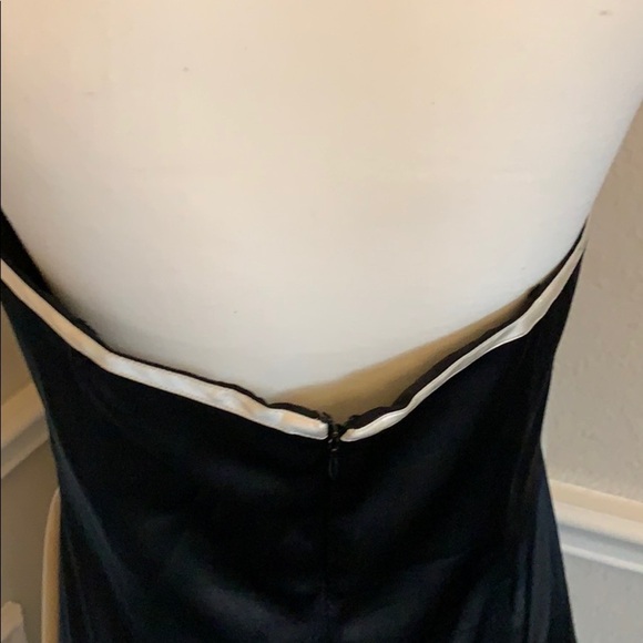 𝅺papell Boutique Evening Strapless Silk Dress 10 - Picture 6 of 7